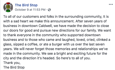 Bird Stop